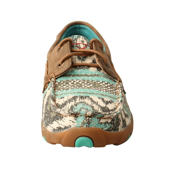TWISTED X WOMEN'S MULTI TEAL DRIVING MOC - Picture 4 of 4
